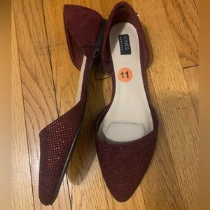 New - Jones New York Maroon Flats - Size: 11
